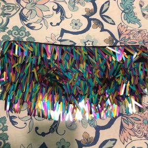 Mardi Gras crop/bralette top